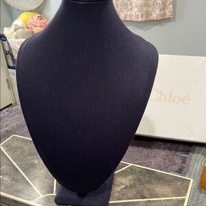 Elegant Black Jewelry Display Bust